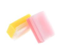 SOLUSTRE 2 pièces Brosse Sensorielle Garçon Fille pour Bain Brosse Douce Massage Tactile Entraînement Sensoriel Accessoires de Bain Confortables Rose et Jaune