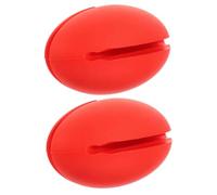 SOLUSTRE 2 pièces Clip Silicone pour de Température Pince Flexible pour Pot Fixation Sécurisée et Facile à Nettoyer pour Cuisson Confiture et Viande Lot de Rouge