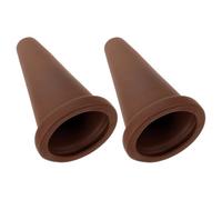 SOLUSTRE 2 Pièces Cône de Reproduction en Argile Violette, Céramique | Aération Microporeuse, Trous Intégrés, Finition Lisse Artisanale, pour Cichlidés, Poissons-anges et Crevettes
