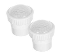 SOLUSTRE 2 pièces Coque Détecteur Mouvement Plastique Haute Transparence avec Capteur Intégré pour Éclairage Parking et Espaces Publics Sensibilité Lumineuse Optimisée Détection