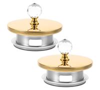SOLUSTRE 2 pièces Couvercles Acier Inoxydable pour Carafe Eau Froide Remplacement pour Pichet Verre de Compatible avec Gourdes et Robinets Froids