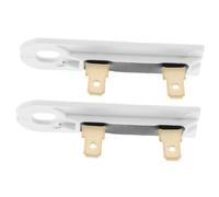 SOLUSTRE 2 pièces Fusible Thermique de Remplacement Blanc pour Sèche-linge Fusible de Sécurité Long et Fin Facile à Installer Compatible avec Sèche-linge Condensation et Appareils Ménagers