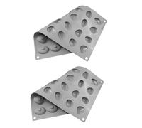 SOLUSTRE 2 Pièces Moule à Chocolat en Silicone 28 Cavités Forme Galets Pierre Antiadhésif Facile à Démouler Nettoyer pour Décoration de Gâteaux et Pâtisserie Créative