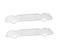 SOLUSTRE 2 pièces Refroidissement Acier Inoxydable Support Multifonction pour Cuisson Rôtissage Grillade et Égouttage Daliments et Polyvalent pour Viandes Légumes et Pâtisseries