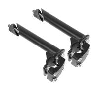SOLUSTRE 2 Pièces Rehausseur de Guidon de Vélo Garçon et Filles en Métal Noir Structure Robuste et Design Surélevé, pour Améliorer L'équilibre Visibilité Lors des Balades en Plein Air