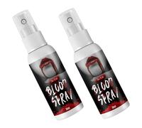 SOLUSTRE 2 pièces Spray Faux Sang Halloween Maquillage Effet Plasma Réaliste Accessoire Cosplay et Fête Décoration Maquillage Visage Femme pour Carnaval et Farces