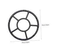 SOLUSTRE 2 pièces Support de Poêle Wok Fonte Résistante Haute Température Anneaux Stables Antidérapants pour Gazinière Accessoire de Cuisine