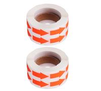 SOLUSTRE 2 Rouleaux D'autocollants Forte Adhérence Fluo en Papier de pour Marquage Directionnel Sol et Signalisation en Bureau