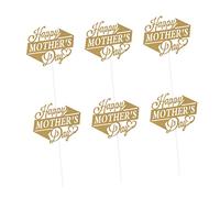 SOLUSTRE 20 Pièces Cake Picks Happy Mothers Day Décoration Pâtisserie Festive Cupcake Fête Maman