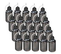 SOLUSTRE 20 pièces Flacons Applicateurs Pointe Fine Bouteilles Plastiques Pe pour Petits Projets Collage et Lubrification Usage Domestique et Industriel