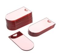 SOLUSTRE 20 Pièces Marque-places en Acrylique Réutilisables D'arc Ruban en Polyester, Étiquettes Élégantes pour Mariage et Banquet, Décoration de Table Polyvalente
