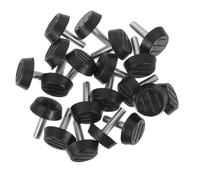 SOLUSTRE 20 Pièces Pieds de Nivellement Réglables, Stabilité Améliorée | Plastique et Fer, Micro-réglage en Hauteur, pour Canapés, Machines Industrielles, Bureau, Maison
