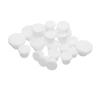 SOLUSTRE 21 bouchons ronds en silicone Blanc pour bouteilles de sel et poivre, réutilisables et étanches, parfaits pour le rangement et la conservation en cuisine