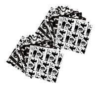 SOLUSTRE 24 Feuilles Papier de Scrapbooking Noir Vintage Décoratif pour DIY Carnet et Journal Style Halloween Rétro en Papier Kraft pour Amateurs de Loisirs Créatifs