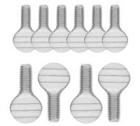 SOLUSTRE 24 Pièces Vis Moletées en Acier Inoxydable pour Accessoires de Four et Friteuse à Air Chaud, Kit de Fixations Filetées Sécurisé et Montage sans Outil pour Barbecue Extérieur