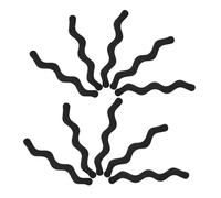 SOLUSTRE 24pièces Lot De Autocollants Antidérapants Pour Bandes De Douche De Sécurité Autocollants Adhésifs Pour Bains Escaliers Noir