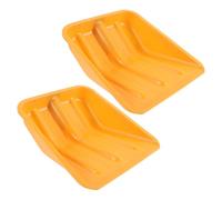 SOLUSTRE 2pcs Tête de Pelle à Neige en Plastique Orange, Outil de Déneigement Polyvalent et Robuste pour Glace et Charbon, pour Jardinage et Déneigement