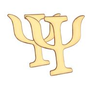 SOLUSTRE 2pièces Broches Psychologie Alliage Pour Femmes Et Hommes Pins Décoratifs Vintage Lettres Grecques Pour Vêtements Sweaters Et Chapeaux