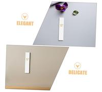SOLUSTRE 2pièces Mezouza Alliance Résine Plaque Murale Spirituelle Étui De Mezouza pour Porte Traditionnelle De Décoration Artistique pour Entrée Blanc