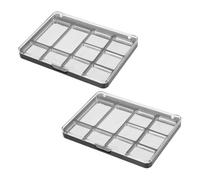 SOLUSTRE 2pièces Palette de Fards à Paupières Vide Magnétique avec Godets Transparents Lot