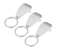 SOLUSTRE 3 pièces Lot de Porte-clés Décapsuleurs Alliage Argenté Compact et Robuste Ouvre-bouteilles de Poche Multifonction pour Usage Quotidien et Cadeau