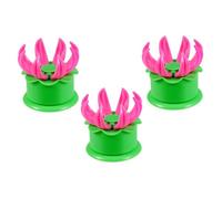 SOLUSTRE 3 pièces Moule à Baozi Réutilisable Outil de Fabrication de Pains Vapeur DIY Facile à Nettoyer avec Design Fleur Accessoire Cuisine pour Buns et Raviolis Chinois