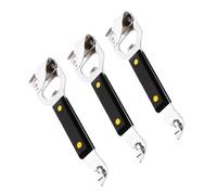 SOLUSTRE 3 Pièces Ouvre Bouteille Manuel Inox Multifonction Ouvre Lid et Boîte Pratique pour Maison Camping et Extérieur