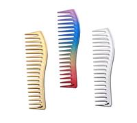SOLUSTRE 3 pièces Peignes à Dents Larges pour Coupe de Cheveux Lot de Peignes de Coiffure Sans Manche Démêlants et Stylisants pour Salon Homme et Femme Utilisation avec Cire et