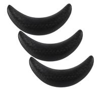 SOLUSTRE 3 Pièces Repose-nuque pour Bac à Shampoing en Caoutchouc Noir, Coussin Délicat Antidérapant et Facile à Nettoyer pour Usage Professionnel en Salon de Coiffure