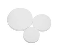 SOLUSTRE 300 Pièces Papier filtre qualitatif Papier de filtre de laboratoire rond entonnoir pour analyse chimique blanche