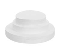 SOLUSTRE 300 Pièces Papier filtre qualitatif papier filtre entonnoir rond pour analyse chimique blanche
