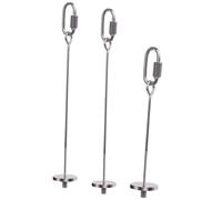 SOLUSTRE 3pcs Brochettes en Acier Inoxydable pour Oiseaux, Porte-Repas pour Perroquets et Perruches, Support pour Mangeoire à Oiseaux, Fournit Fruits et Légumes Frais