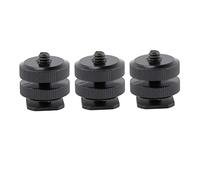 SOLUSTRE 3pièces Adaptateur de Griffe Porte-Accessoires Pouce pour Appareil Photo Support de Fixation pour Flash Compatible avec Reflex Numériques et Caméscopes