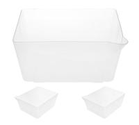 SOLUSTRE 3pièces Plateau de Balance Alimentaire Réutilisable Transparent avec Graduations Bol de Pesée pour Balance Électronique Plateau Culinaire Léger et Facile à Nettoyer Accessoire