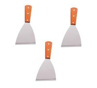 SOLUSTRE 3pièces Spatules Acier Avec Ustensiles De Cuisine Multi-usages Pour Steak Pancakes Et Bbq