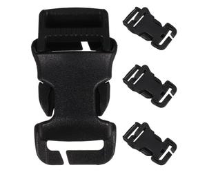 SOLUSTRE 4 Boucles à Libération Rapide en Plastique Pom 2,5 Cm pour Paquet et Gilets Tactiques, Clips Résistants à L'usure Capacité de Charge Élevée pour Équipement de Camping