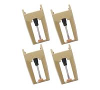 SOLUSTRE 4 Pièces Aiguilles de Rechange pour Platine Vinyle en Aluminium Doré Installation Facile pour Lecteur Vinyle Vintage et Disque