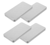 SOLUSTRE 4 pièces Boîte de Rangement pour Coque Téléphone Conteneur Portable Multifonctionnel pour Protection et Stockage Écrans Verre Trempé Format Compact