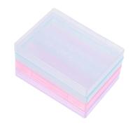 SOLUSTRE 4 pièces Boîte de Rangement Vide pour Outils de Manucure Mini Organiseur pour Têtes de Ponçage Petite Trousse Pratique pour Salon Ongles Usage Professionnel et Domestique