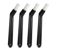 SOLUSTRE 4 Pièces Brosse de Nettoyage à Manche Court, Nylon Noir | Nettoyage Profond des Groupes D’infusion et Fentes du Porte-filtre, Plastique Lavable, Entretien Quotidien Facile
