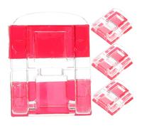 SOLUSTRE 4 pièces Loquet Auto Adhésif Acrylique Serrure Transparente pour Boîte Protection Sécurisée Animaux Adapté pour Armoires et Coffrets