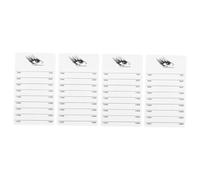 SOLUSTRE 4 pièces Palette Extension de Cils Acrylique Stable Support de Présentation avec Base Sécurisée pour Techniciens de Cils Planche Affichage Facile à Nettoyer pour Salon et Usage