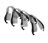 SOLUSTRE 4 pièces Peignes Banane Interlockables Outils de Coiffure Flexibles et Résistants Clips Double Face pour Tresses et Queues de Cheval Accessoires pour Cheveux Épais et Bouclés