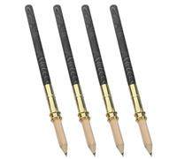SOLUSTRE 4 Pièces Rallonge de Crayon en Bambou pour Calligraphie et Dessin, Support Confortable Améliorant L’écriture, pour Garçon et Filles et Artistes, Lot