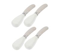 SOLUSTRE 4 pièces Set de Spatules Beurre Acier Inoxydable Résistant Chaleur Épandeurs de Crème pour Cuisine et Pâtisserie Ustensiles pour Usage Domestique et Professionnel