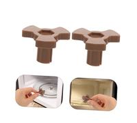 SOLUSTRE 4 pièces Support Plateau Tournant Micro Ondes Coupleur Y Plastique Résistant pour Réparation Four à Micro Ondes de Rechange pour Plateau Pivotant