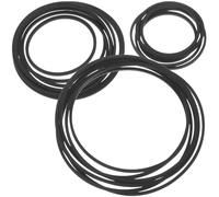 SOLUSTRE 40 Courroies en Caoutchouc Noires pour Lecteur Cassette et DVD, Résistance la Déchirure, Surface Lisse, Pack de 40 Pièces pour Maintenance et Remplacement