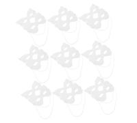 SOLUSTRE 40 Pièces Masques Blancs à Peindre pour Garçon Fille Masques DIY Papier à Décorer Activité Familiale pour Fête et Cosplay