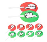 SOLUSTRE 40 pièces Paddles de Vote Plastique Vert Rouge pour Enseignants Tableaux de Vote Réutilisables Signalisation Classroom Thumbs Up Thumbs Down Accessoires pour Évaluation Rapide