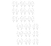 SOLUSTRE 40 Pièces Pendentifs de Griffe de Squelette Blanc Léger en Ps pour Bijoux Faits Main Halloween, Accessoires DIY pour Présents Effrayants Famille et Amis